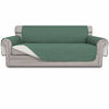 Picture of Easy-Going Reversible Oversized Couch Cover for 3 Cushion Couch Sofa Cover for Dogs Water Resistant Furniture Protector Cover with Foam Sticks for Pet Cat (Oversized Sofa, Cyan/Ivory)