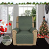 Picture of Easy-Going Recliner Sofa Slipcover Reversible Sofa Cover Water Resistant Couch Cover Furniture Protector with Elastic Straps for Pets Kids Children Dog Cat (Recliner, Greyish Green/Beige)