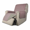 Picture of Easy-Going Recliner Sofa Slipcover Reversible Sofa Cover Water Resistant Couch Cover Furniture Protector with Elastic Straps for Pets Kids Children Dog Cat (Recliner, Pink/Beige)