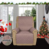 Picture of Easy-Going Recliner Sofa Slipcover Reversible Sofa Cover Water Resistant Couch Cover Furniture Protector with Elastic Straps for Pets Kids Children Dog Cat (Recliner, Pink/Beige)