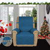 Picture of Easy-Going Recliner Sofa Slipcover Reversible Sofa Cover Water Resistant Couch Cover Furniture Protector with Elastic Straps for Pets Kids Children Dog Cat (Recliner, Peacock Blue/Beige)