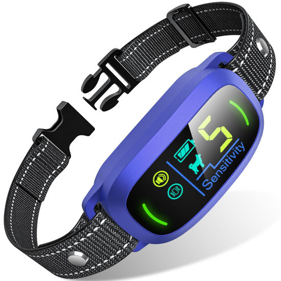 Picture of FAFAFROG Dog Bark Collar, Rechargeable Smart Collar, Anti Barking Training Collar with 5 Adjustable Sensitivity Beep Vibration, Bark Collar for Large Medium Small Dogs (Purple)
