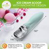 Picture of Spring Chef Heavy Duty Ice Cream Scoop with Comfortable Handle, Premium Metal Ice Cream Scooper, Dishwasher Safe Ice Cream Spoon for Cookie Dough, Frozen Yoghurt, Gelato, Sorbet, Melon - 2 Pack - Mint