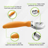 Picture of Spring Chef Metal Ice Cream Scoop with Soft Grip Handle, Heavy Duty Sturdy Ice Cream Scooper, Dishwasher Safe Ice Cream Spoon for Frozen Yoghurt, Gelato, Sorbet, Sundae, Melon - Set of 2 - Mango