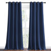 Picture of NICETOWN Navy Blackout Curtains 108" Long for Living Room, 55" W, Set of 2, Thermal Insulated Window Treatment Light Reducing Room Darkening Drapes for Boys Kids Bedroom, Classroom, Apartment