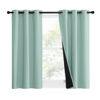 Picture of NICETOWN Aqua Blue 100% Blackout Curtain Set, Thermal Insulated & Energy Efficiency Window Draperies for Guest Room, Full Shading Panels for Shift Worker and Light Sleepers, 37W x 40L, 2 PCs