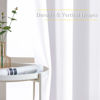 Picture of NICETOWN White Doorway Curtains 78 inches Long, Grommet Privacy Door Curtains Room Darkening Thermal Window Treatments for Bedroom/Living Room, 2 Panels, W52 x L78