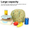 Picture of Bluboon Lunch Bag for Women Men Cute Corduroy Lunch Tote Bags Reusable Insulated Lunch Box Large Capacity Reusable Insulated Cooler for Work Picnic or Travel (Corduroy Strawberry Green)