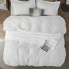 Picture of Bedsure Duvet Cover California King Size - Soft Double Brushed Bedding Set for Kids & Adults, Zipper Closure, 3 Pieces, Includes 1 Duvet Cover (104"x98") & 2 Pillow Shams, NO Comforter, White