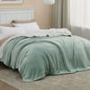 Picture of Bedsure Sherpa Fleece Blankets King Size for Bed - Thick and Warm, Soft Fuzzy Plush King Blanket for Winter, Sage Green, 108x90 Inches