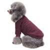 Picture of Jecikelon Dog Clothes Dogs Sweater Soft Puppies Clothing Winter Puppy Sweaters Warm Outfit for Dogs Small XXS XS Cat Apparel (Small, Brown)