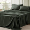 Picture of Bedsure Queen Sheet Set - 4 Pieces Soft Queen Size Sheets - Breathable & Cooling - Hotel Luxury - Easy Care Polyester Microfiber Bedding for Women, Men, Olive Green