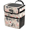 Picture of HOTOR Car Trash Can - Leak-Proof Car Organizer and Storage Bag for The Back/Front/Console of Any Cars,Sedans, SUVs & Trucks Easy-to-Install Car Accessory Interior, Flamingo Print