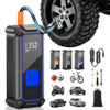Picture of OlarHike Cordless Tire Inflator Portable Air Compressor-Dual Mode Inflation,12V Auto Air Pump for Car Tires, Bicycle, Bike, Motorcycle, Smart Electric Pump with LED Light & Digital Pressure Gauge
