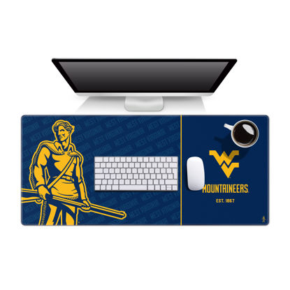 Picture of YouTheFan NCAA West Virginia Mountaineers Logo Series Desk Pad