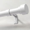 Picture of IFELS Heavy Duty Curtain Rods for Windows 66 to 120 Inch, 1 Inch Adjustable White Curtain Rod Set with Easy Installation and Modern Design (A1,White,30-120")