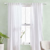 Picture of IFELS Heavy Duty Curtain Rods for Windows 66 to 120 Inch, 1 Inch Adjustable White Curtain Rod Set with Easy Installation and Modern Design (A1,White,30-120")