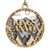 Picture of Kings Canyon National Park 3" Wood Ornament - Handmade USA Mountain Scene Christmas Decoration