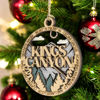 Picture of Kings Canyon National Park 3" Wood Ornament - Handmade USA Mountain Scene Christmas Decoration