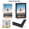 Picture of JCJMY 5x8 Picture Frame Black for Wall Hanging or Tabletop, Wall Mounting Horizontally or Vertically, 5 x 8 Wall Gallery Poster Photo Frame with Shatter Resistant Plexiglass,Black