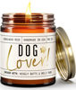 Picture of Dog Lovers Gifts for Women, Dog Mom Gifts for Women - 'Dog Lover' Soy Candle, w/Oakmoss & Amber I Gifts for Dog Lovers I Dog Gifts for Women I 9oz Reusable Jar, 50Hr Burn, Made in USA