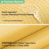 Picture of Dynamene Extra Long Shower Curtain - 96 Inch Long Waffle Weave Weighted Thick Cloth Bathroom Shower Curtain, Neutral Heavy Duty Hotel Bath Curtain Set with 12 Plastic Hooks,72x96, Gold