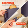 Picture of bella 2 Slice Slim Toaster, 6 Setting Shade Control w Reheat and Cancel Buttons, Removable Crumb Tray, 10” Long Slot, Anti Jam & Auto Shutoff, Auto Centering Guides and Cord Wrap, 900 Watt, Plum