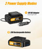 Picture of Avid Power Tire Inflator Air Compressor, 20V Cordless Car Tire Pump with Rechargeable Li-ion Battery, 12V Car Power Adapter, Digital Pressure Gauge, Battery Powered Tire Inflator Car Air Pump
