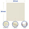Picture of 6 PCS Reusable Cheesecloth, Grade 100, 20x20 Inch Hemmed Cheese Cloth for Straining Craft, 100% Cotton Unbleached Cloth Strainer for Cooking, Baking, Juicing, Cheese Making (40×50 Threads)