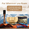 Picture of Tibetan Singing Bowl Set - Authentic Hand-Tuned Sound Bowl for Meditation - Complete Meditation Bowl Kit with Cushion, Mallet, Box & Guide - Perfect Tibetan Bell for Yoga, Relaxation, & Sound Healing