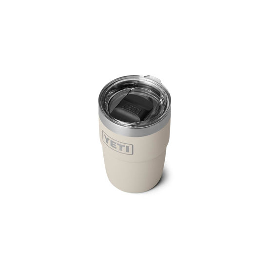 Picture of YETI Rambler 8 oz Stackable Cup, Stainless Steel, Vacuum Insulated Espresso Cup with MagSlider Lid, Cape Taupe
