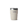 Picture of YETI Rambler 8 oz Stackable Cup, Stainless Steel, Vacuum Insulated Espresso Cup with MagSlider Lid, Cape Taupe