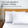 Picture of LuxClub 6 PC King Size Sheet Set Bed Sheets Deep Pockets 18" Eco Friendly Wrinkle Free Cooling Bed Sheets Machine Washable Hotel Bedding Silky Soft - White King