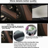 Picture of Gomass Car Steering Wheel Cover, Anti-Slip, Safety, Soft, Breathable, Heavy Duty, Thick, Full Surround, Sports Style (Black Brown)