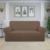 Picture of Easy-Going Stretch Oversized Loveseat Slipcover 1-Piece Sofa Cover Furniture Protector Couch Soft with Elastic Bottom for Kids Polyester Spandex Jacquard Fabric Small Checks Brown