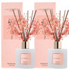 Picture of Cocorrína Premium Reed Diffuser Set with Preserved Baby's Breath & Cotton Stick Sandalwood Rose 2 Packs, 6.7oz Scent Fragrance Oil Diffuser for Bedroom Bathroom Home Décor
