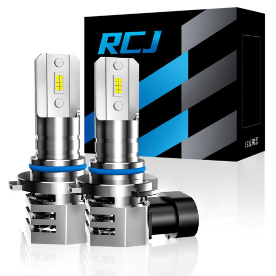 Picture of RCJ 9006/HB4 Fog Bulbs, 6000K Cool White with Cooling Fan, Plug-N-Play, Pack of 2