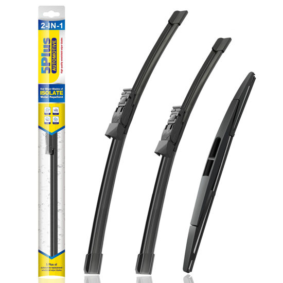Picture of 5 PLUS® Silicone Windshield Wiper Blades Replacement for 2024 2023 2022 2021 2020 SUBARU Outback Wiper Blades(Set of 3),Automotive Replacement Windshield Wiper Blades-26"/18"/16"