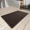 Picture of AMOAMI Upgraded Waffle Bath Mat, Super Absorbent Non Slip Bath Mats for Bathroom Floor, Machine Washable Bathroom Rugs with Tassels, Rubber Backed Bathroom Mats, Ultra Soft, 20" x 32", Chocolate