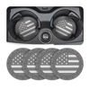 Picture of AUCELI 4 Pack Car Cup Holder Coasters, American Flag US Flag Insert Car Cup Coaster, 2.75 Inch Anti Slip Shockproof Embedded Drink Mat, Universal Vehicle Interior Decor Accessories