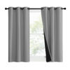 Picture of NICETOWN Full Shade Curtain Panels, Pair of Energy Smart & Noise Blocking Out Blackout Drapes for Dining Room Window, Thermal Insulated Guest Room Lined Window Dressing(Silver Grey, 37 x 50 inch)