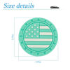 Picture of AUCELI 4 Pack Car Cup Holder Coasters, American Flag US Flag Insert Car Cup Coaster, 2.75 Inch Anti Slip Shockproof Embedded Drink Mat, Universal Vehicle Interior Decor Accessories