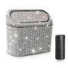 Picture of Accmor Bling Car Trash Can with 30pcs Garbage Bags, Vehicle Trash Bin with Lid Auto Dustbin Organizer Garbage Storage, Sparkling Crystal Mini Trash Container Holder