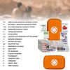 Picture of 276Pcs First-Aid Kit Emergency-Kit Home-Car - First Aid Kits for Business Travel Essentials First Aid Bag Emergency Necessities for Boat Hiking Skating, Orange YIDERBO