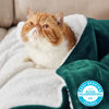 Picture of Bedsure Sherpa Fleece Throw Blanket Twin Size for Couch - Thick and Warm, Soft Fuzzy Plush Twin Blanket for Winter, Forest Green, 60x80 Inches