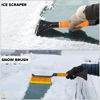 Picture of EcoNour 17" Snow Brush & Ice Scraper for Car Windshield | Automotive Snow Brush with Ergonomic Foam Grip | Heavy-Duty Winter Car Accessories | Ideal for Effortless Snow Removal in Cars