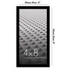 Picture of Americanflat 4x8 Picture Frame in Black - Thin Border Photo Frame with Shatter-Resistant Glass, Hanging Hardware, and Built-in Easel for Horizontal or Vertical Display Formats for Wall or Tabletop