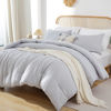 Picture of ROSGONIA Light Grey Twin/Twin XL Comforter Set for College Girls Boys, 1 Gray Comforter & 1 Pillowcase, Lightweight Kids Comforter Sets Dorm Bedding