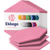 Picture of Ekkogo Acoustic Panels 12-Pack Soundproof Wall Panels 12''X10''X0.4'' Sound Panels High Density Sound Dampening Panels - [Chic Pink Hexagon]
