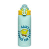 Picture of Zak Designs SpongeBob SquarePants Sage Kids Water Bottle For School or Travel, 19oz Stainless Steel Water Bottle With Straw, Handle, and Leak-Proof, Pop-Up Spout Cover (SpongeBob and Patrick)